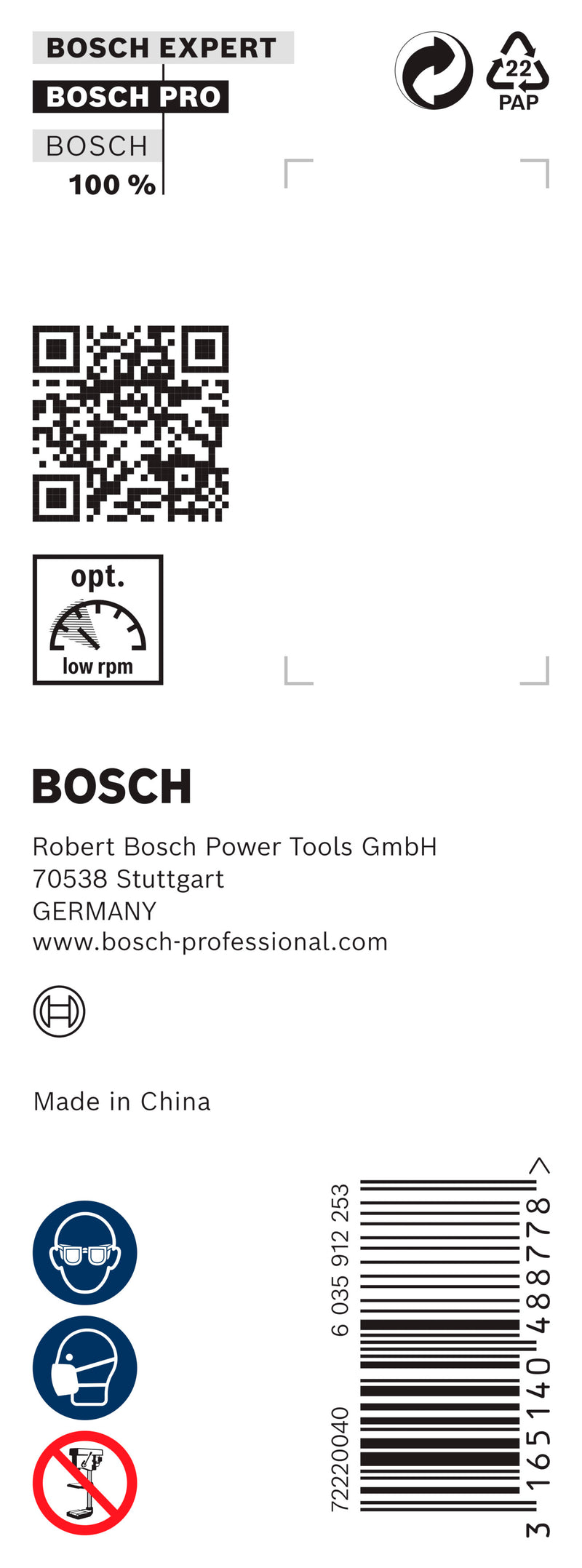 BROCA DE TRADO Bosch 24x100x160mm