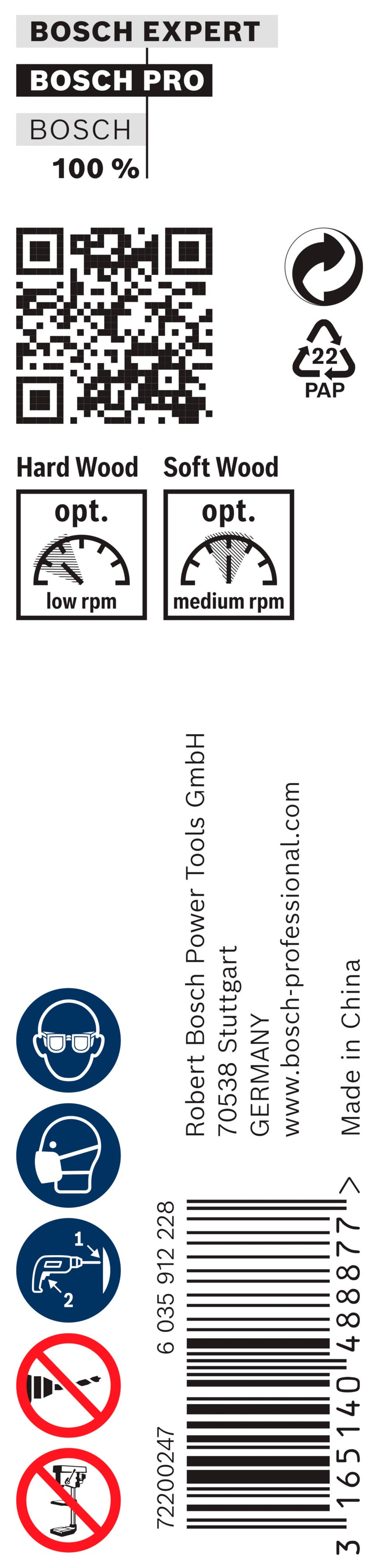 BROCA DE TRADO Bosch 12x470x600mm
