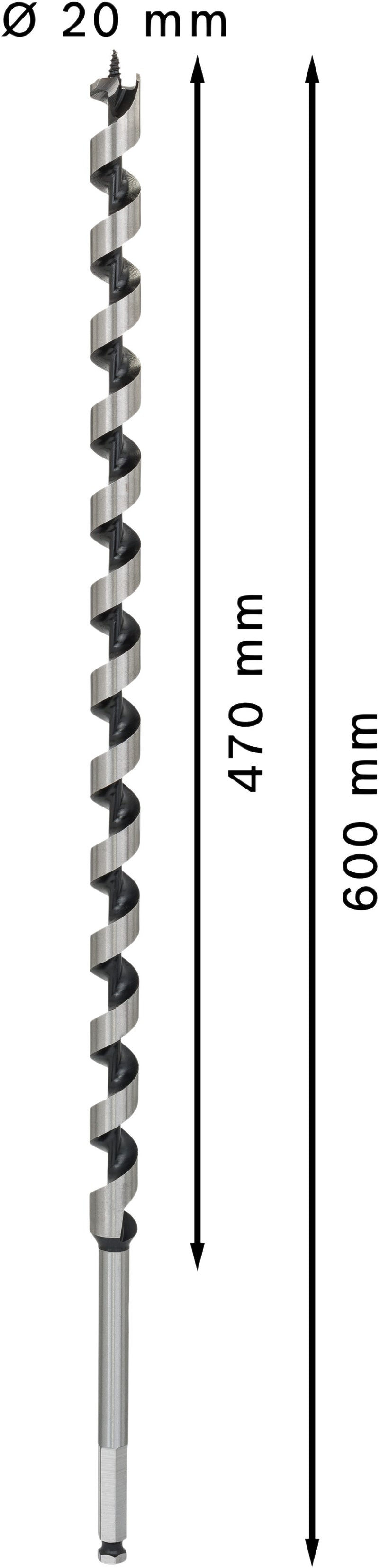 BROCA DE TRADO Bosch 20x470x600mm