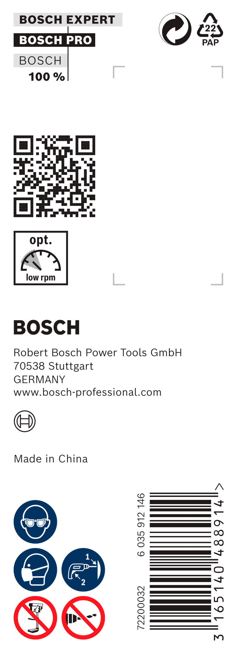BROCA DE TRADO Bosch 20x470x600mm