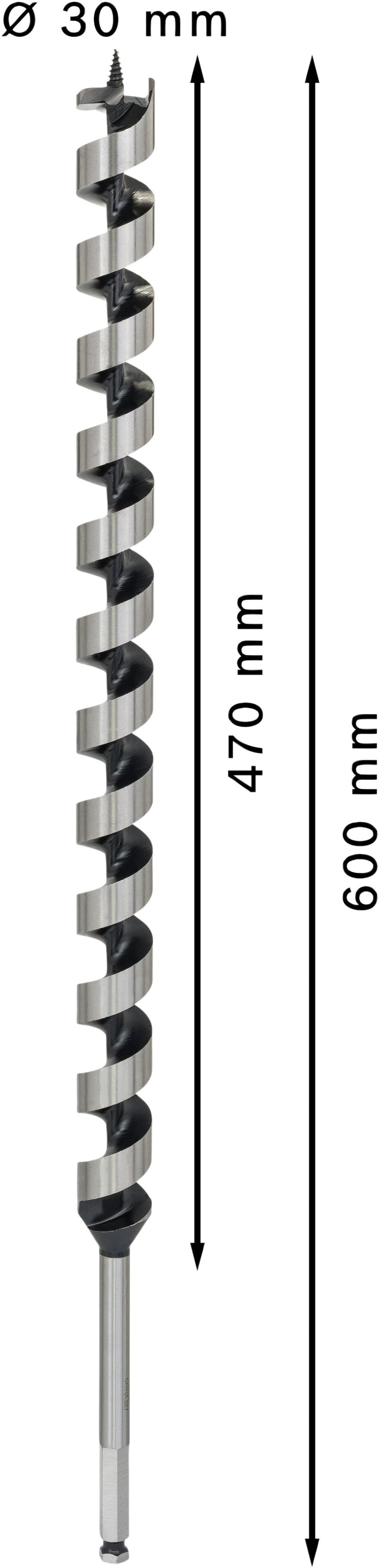 BROCA DE TRADO Bosch 30x470x600mm