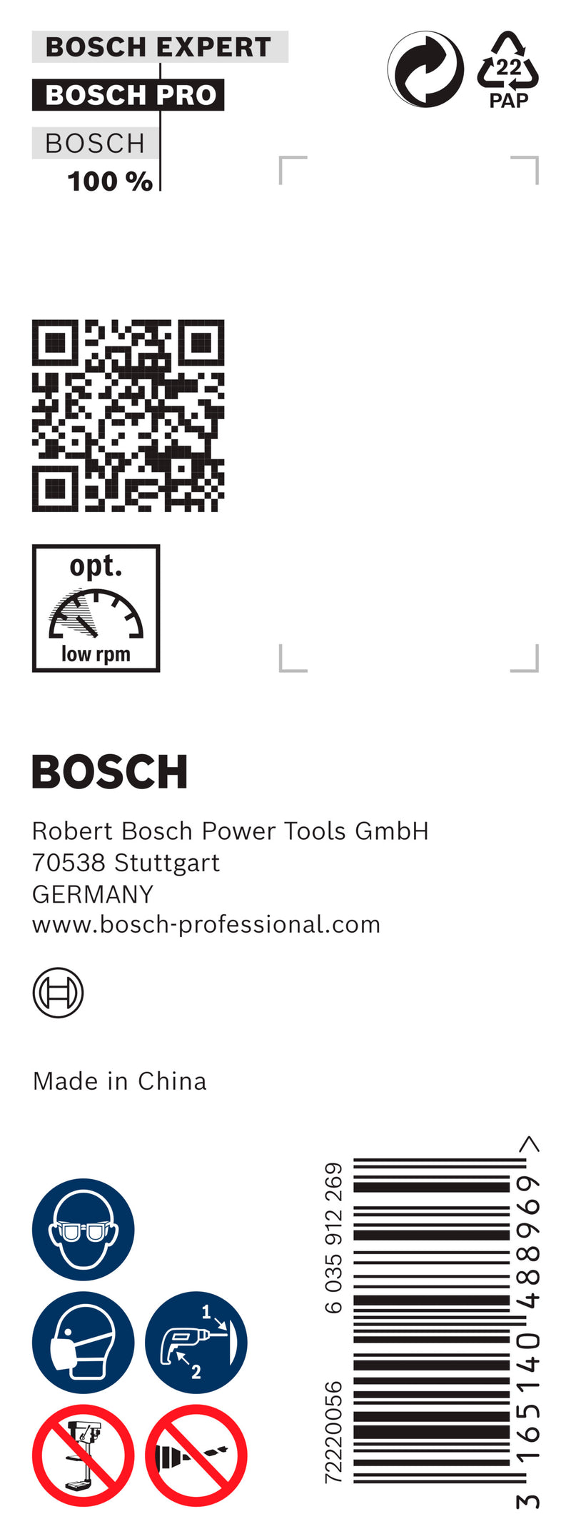 BROCA DE TRADO Bosch 30x470x600mm