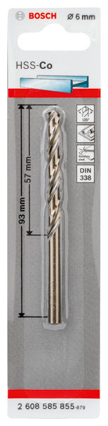 Bosch HSS-Co DIN338: 6,0x57x93