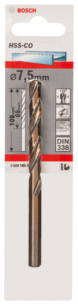 Bosch Drill bit 7,5mm HSS-Co (1pack)
