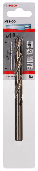 Broca Bosch 10,0mm HSS-Co (1 embalagem)