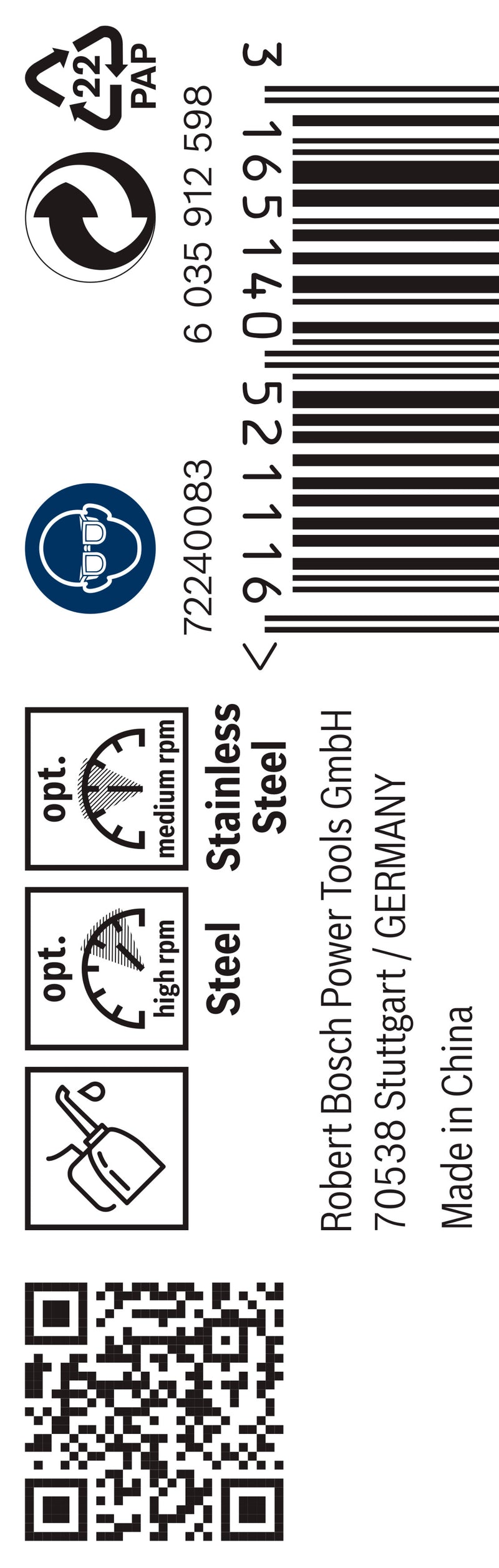 Broca para metal Bosch HSS-Co, 3,0x61 mm, 10 unid.