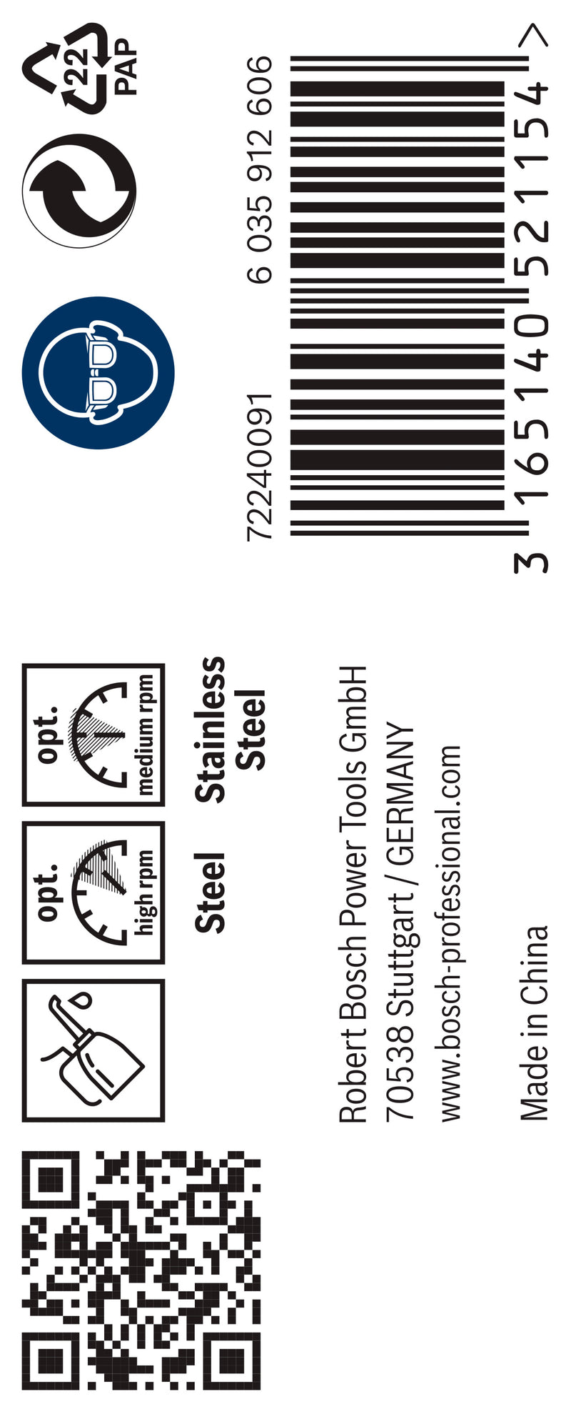 Broca para metal Bosch HSS-Co, 4,0x75 mm, 10 unid.