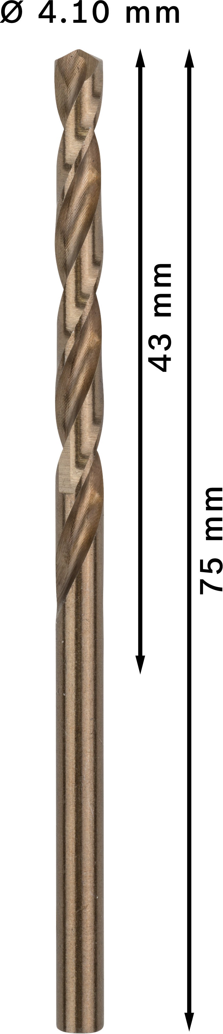 Bosch Twist Drill HSS-Co 4.1mm