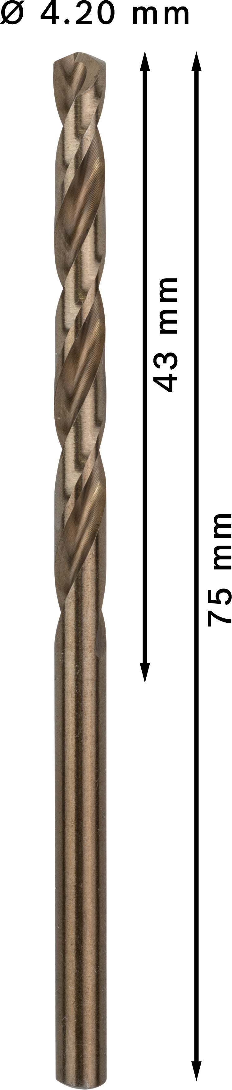 Bosch Twist Drill 4,2mm HSS-Co (10 Pack)