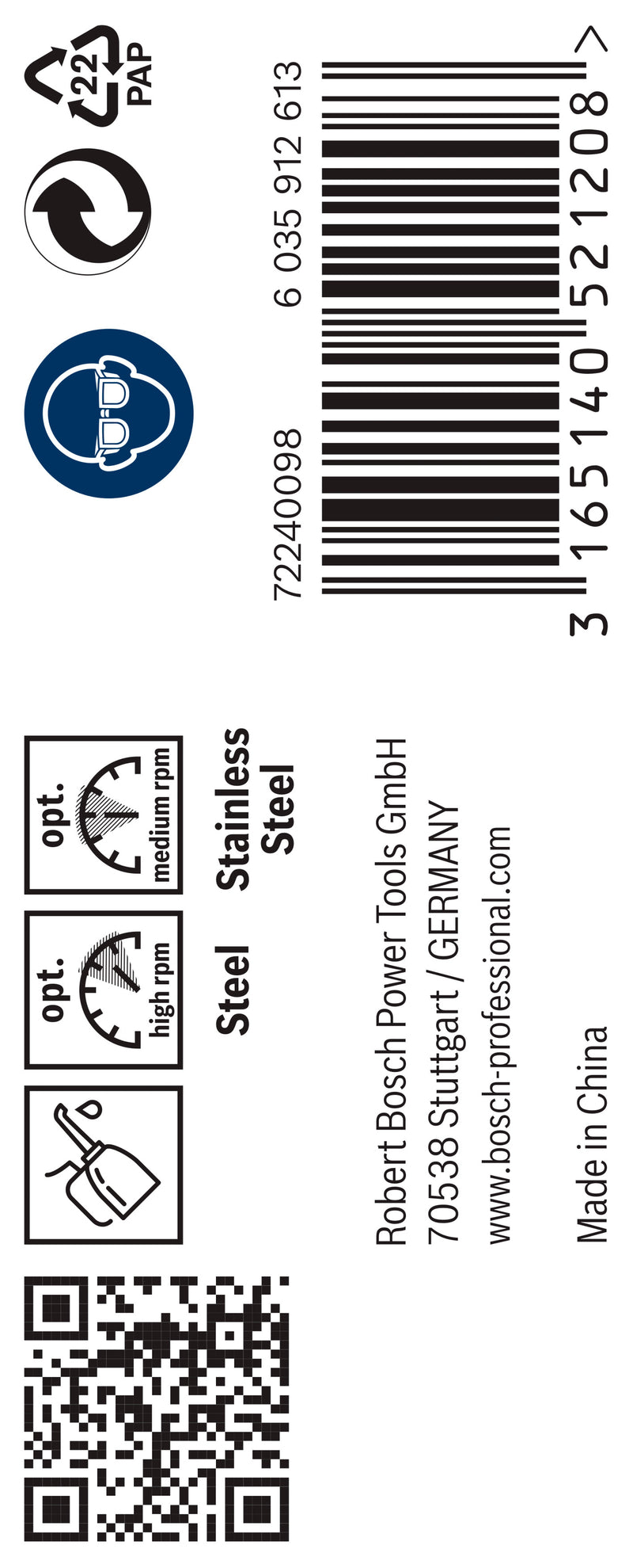 Broca para metal Bosch HSS-Co, 5,0 x 86 mm, 10 unidades