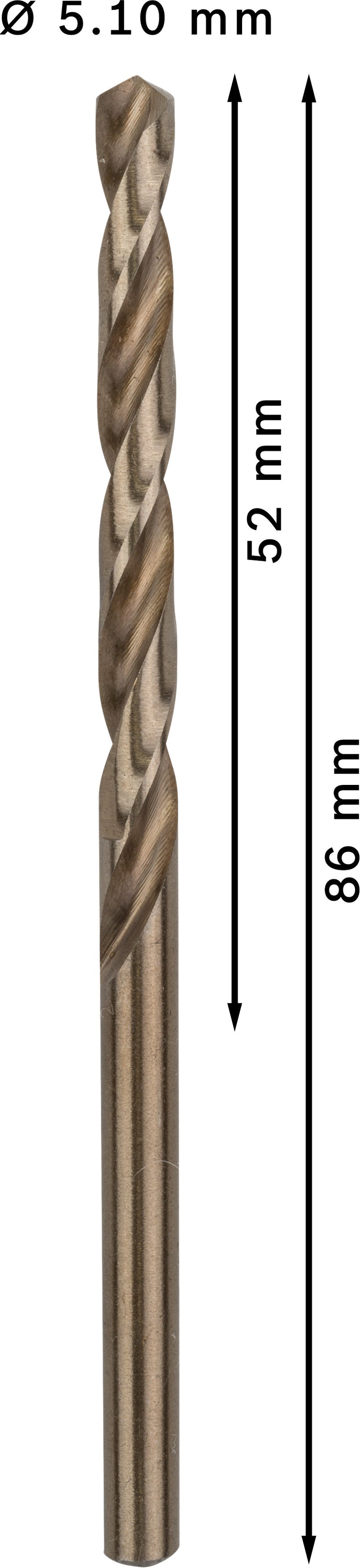 Bosch Twist Drill 5,1mm HSS-Co (10 Pack)