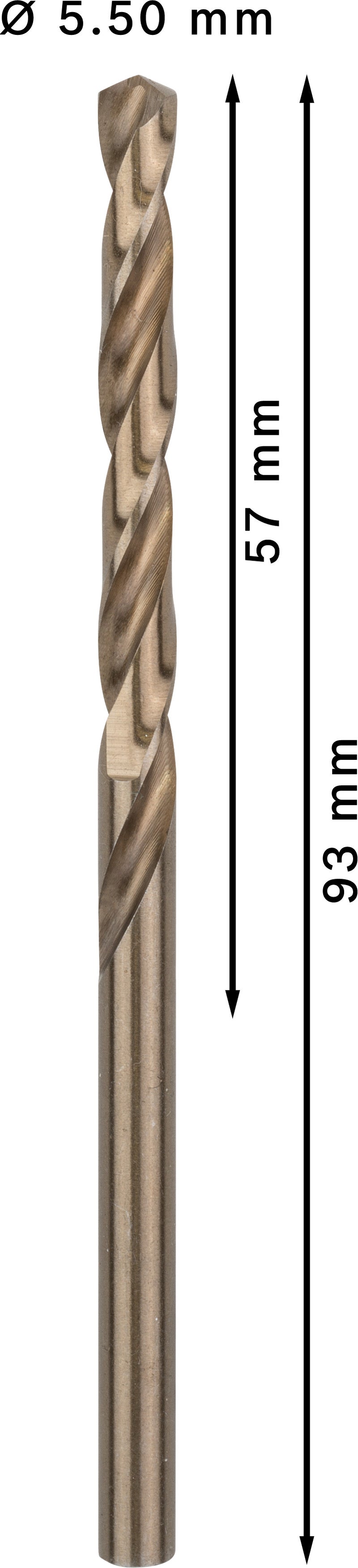 Bosch Twist Drill 5,5mm HSS-Co (10 Pack)