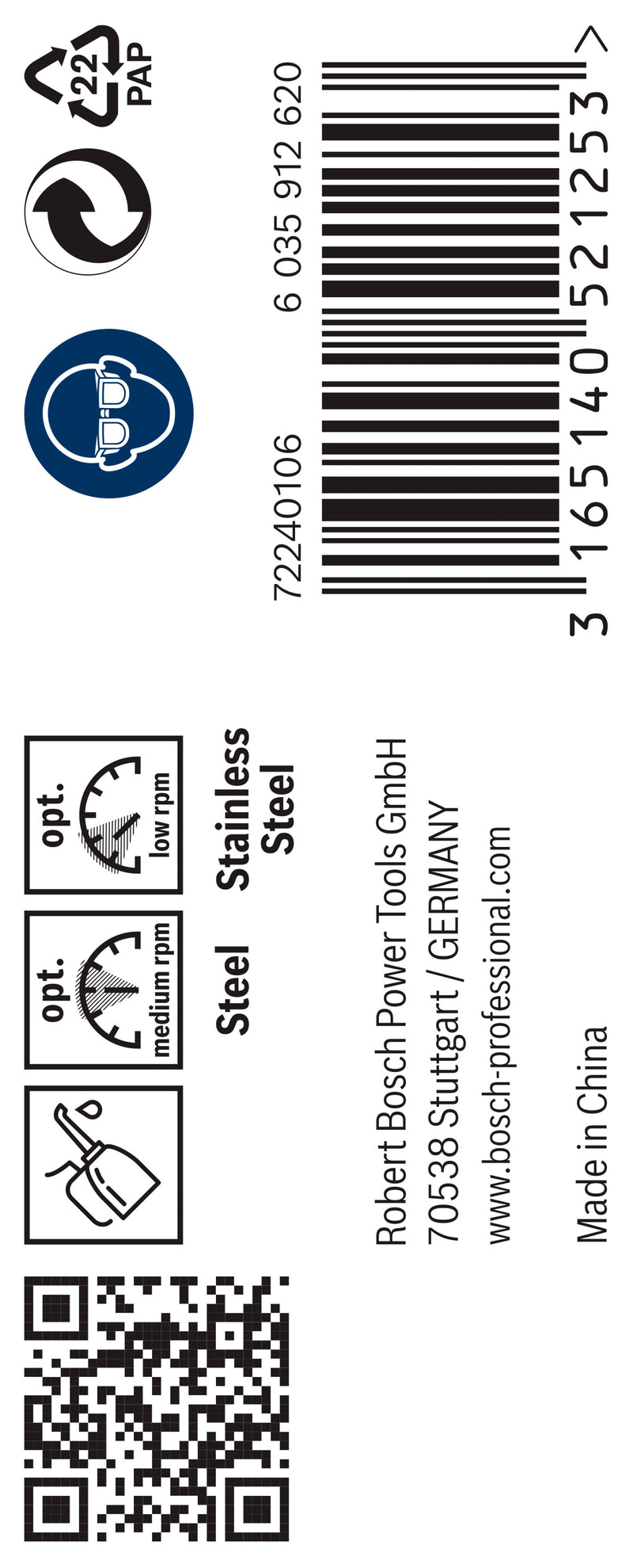 Bosch Metal Drill Bit HSS-Co, 6.5x101mm, 10pcs