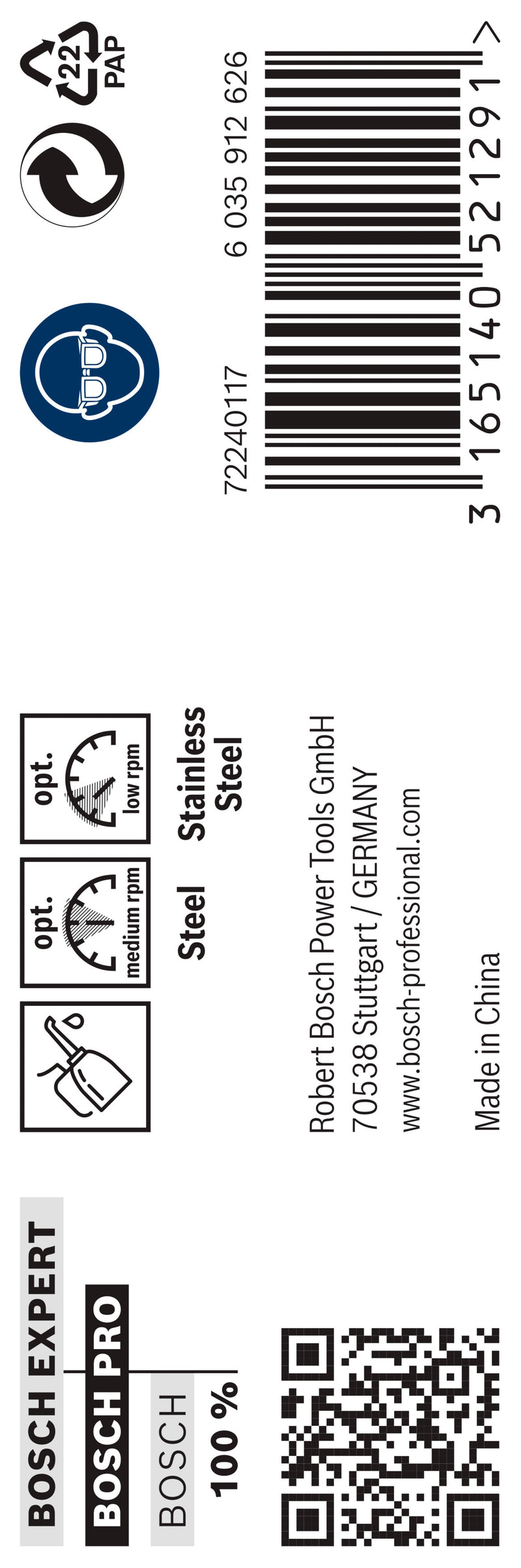Bosch Metal Drill Bit HSS-Co, 8.0x117mm, 5pcs