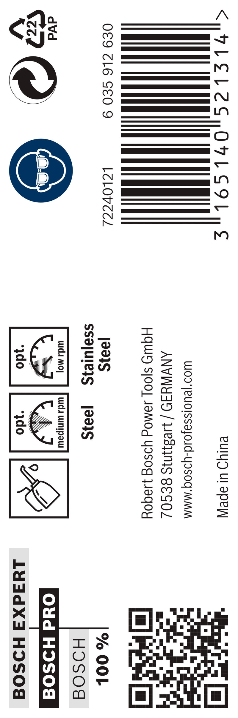 Bosch Metal Drill Bit HSS-Co, 9.0x125mm, 5pcs