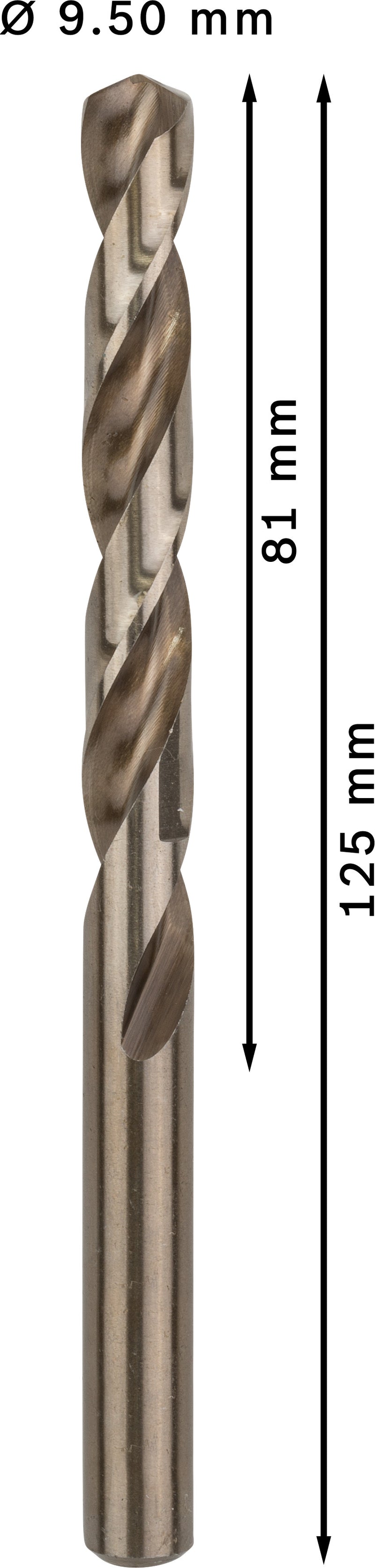 Bosch Twist Drill 9,5mm HSS-Co (5 Pack)