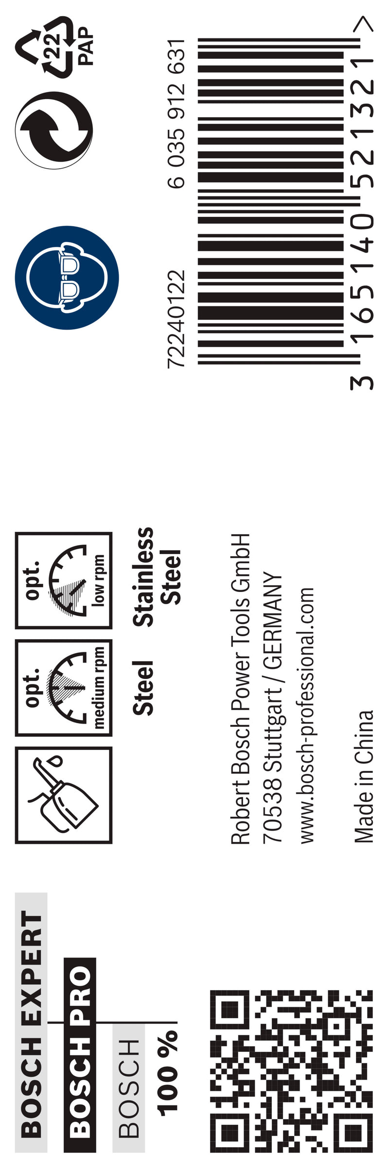 Bosch Twist Drill 9,5mm HSS-Co (5 Pack)