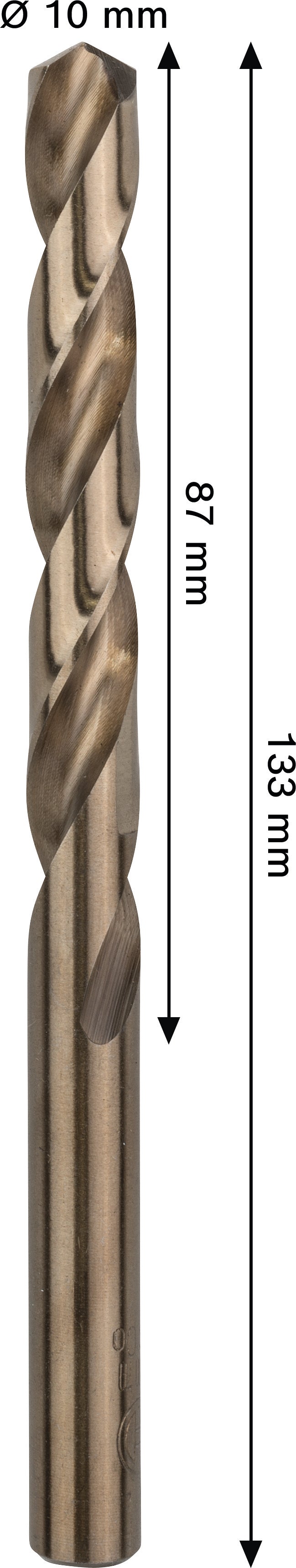 Broca para metal Bosch HSS-Co, 10,0x133 mm, 5 unid.