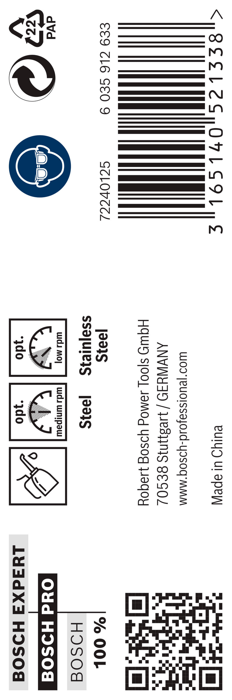 Broca para metal Bosch HSS-Co, 10,0x133 mm, 5 unid.