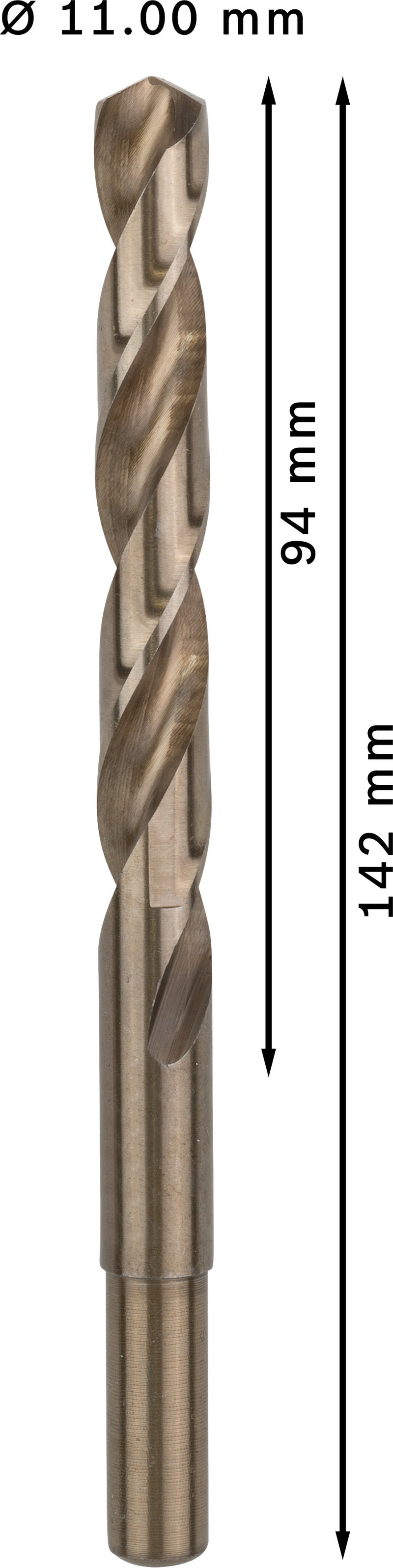 Broca para metal Bosch HSS-Co, 11,0x142 mm, 5 unid.
