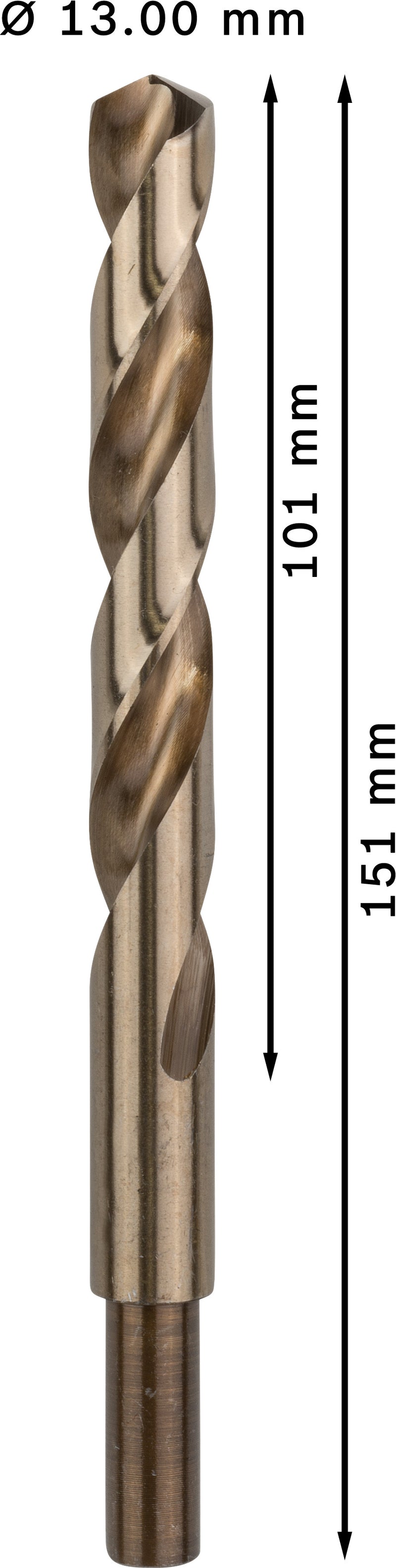 Broca para metal Bosch HSS-Co, 13,0x151 mm, 5 unid.