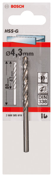 Bosch 4,3mm HSS-G (1pack)