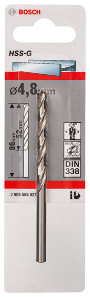 Bosch 4,8mm HSS-G (1pack)