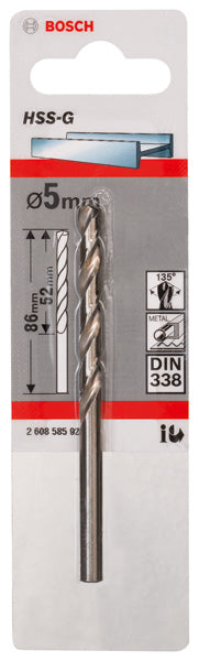 Bosch 5,0mm HSS-G (1pack)