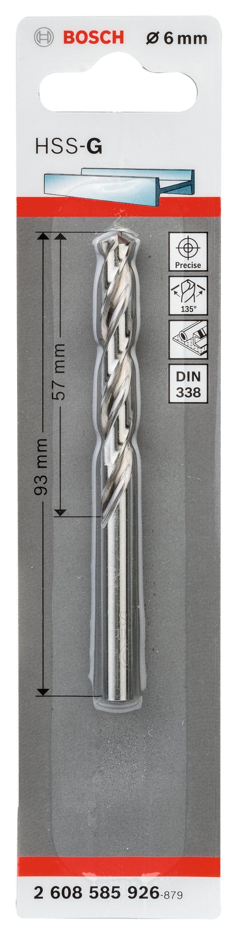 Bosch 6,0mm HSS-G (1pack)
