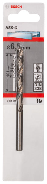 Bosch 6,5mm HSS-G (1pack)