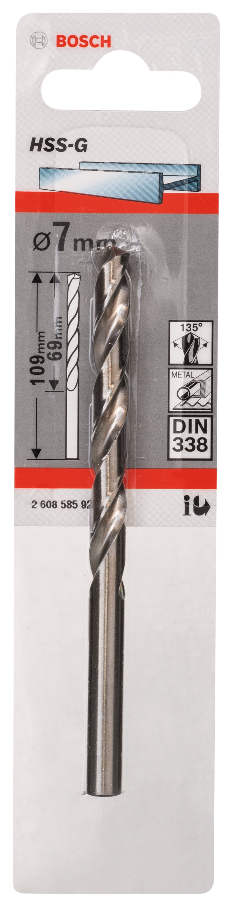Bosch 7,0mm HSS-G (1pack)
