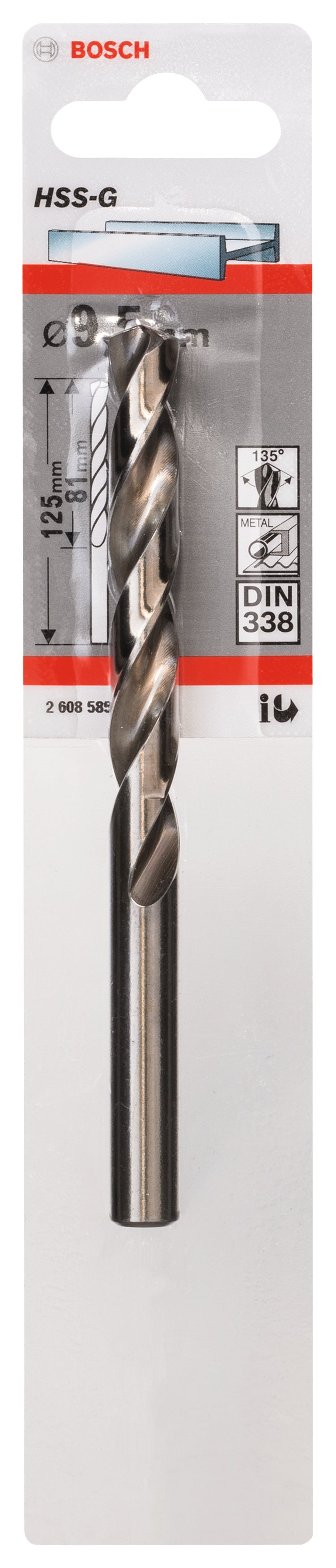 Bosch 9,5mm HSS-G (1pack)
