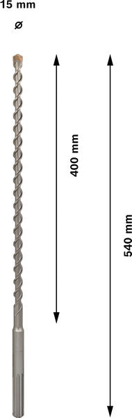 Bosch SDS max-7 hammer drill bits . 15 x 400 x 540 mm