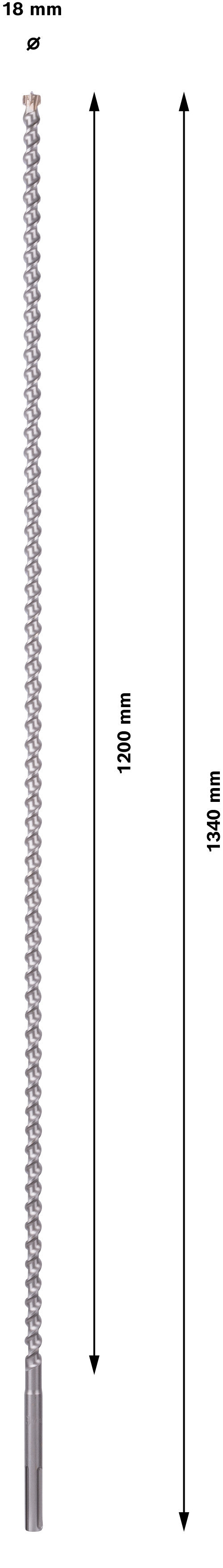 Berbequim Bosch PRO SDS máx. 7, 18 x 1200 x 1340 mm