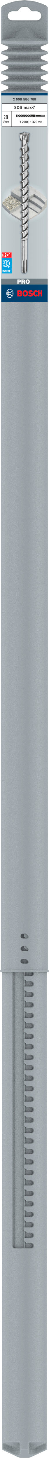 Bosch Drill PRO SDS max-7, 28 x 1200 x 1320 mm