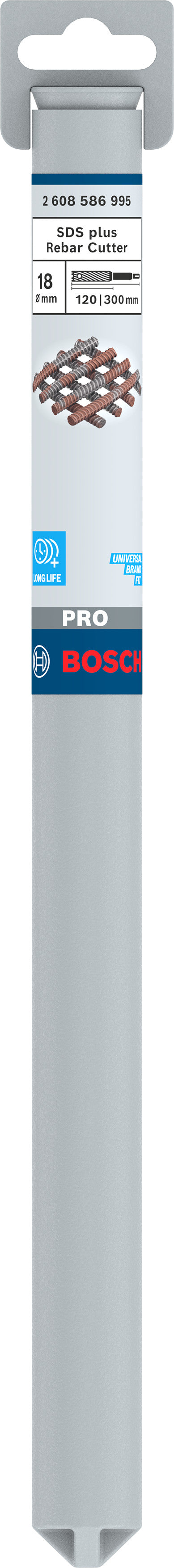 Cortador de varão Bosch SDS-Plus 9, 18 x 120 x 300