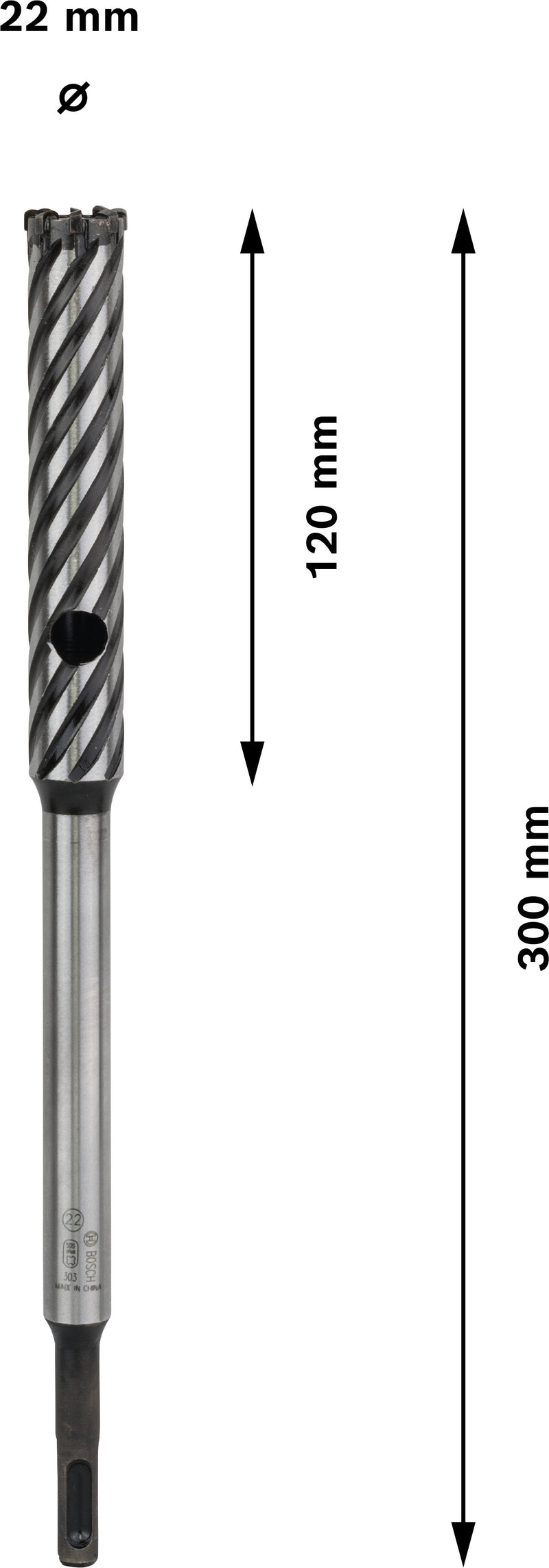 Bosch SDS-Plus 9 Rebar Cutter, 22 x 120 x 300