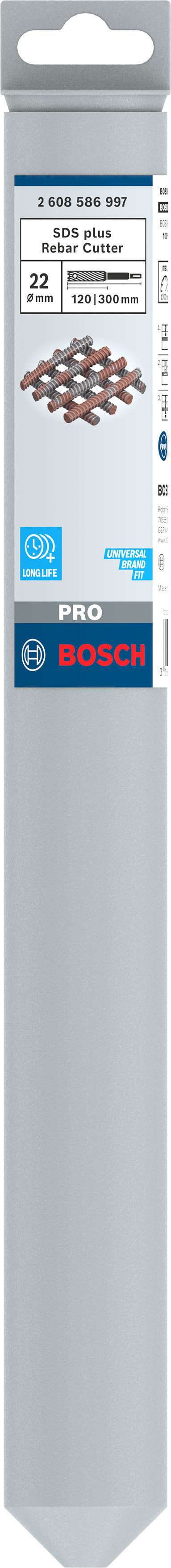 Bosch SDS-Plus 9 Rebar Cutter, 22 x 120 x 300