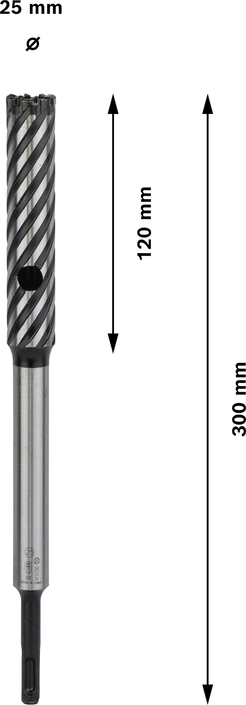 Bosch SDS-Plus 9 Rebar Cutter, 25 x 120 x 300