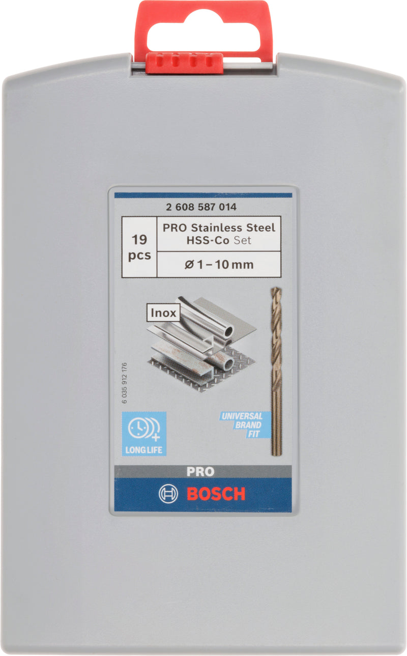Conjunto de brocas para metal Bosch HSS-Co 19 peças