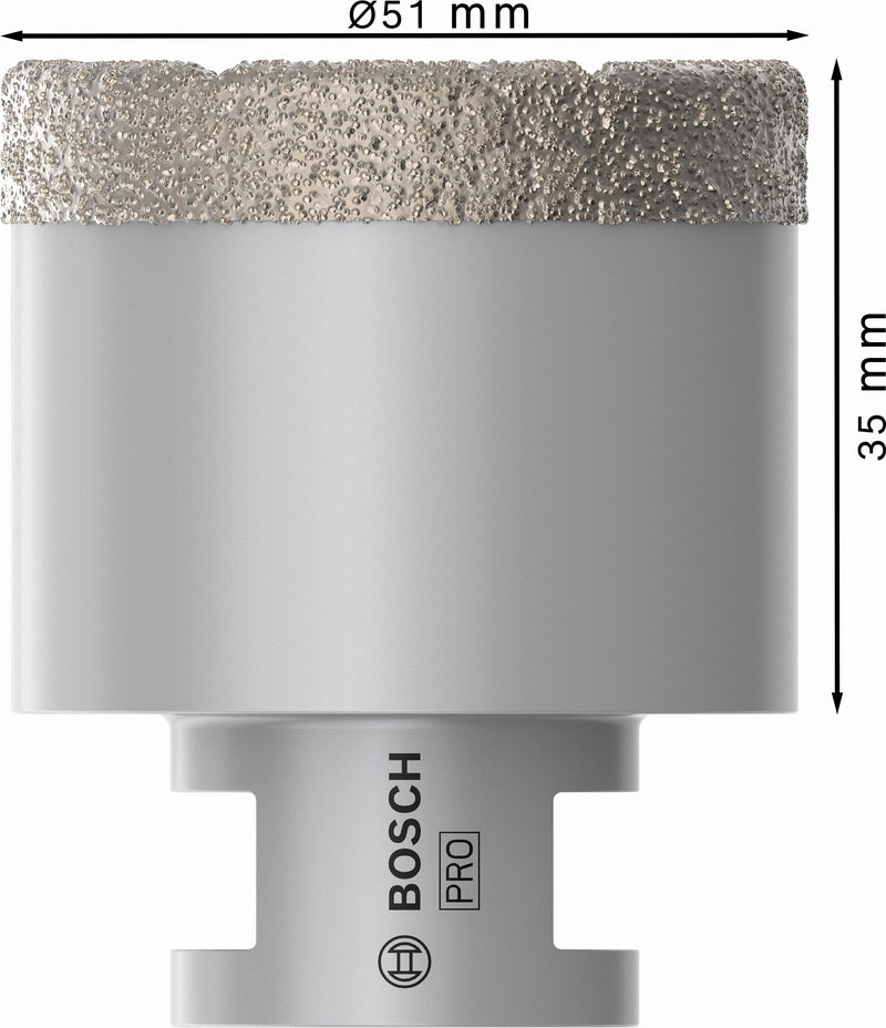 Cortador de diamante Bosch DrySpeed ​​de 51 mm