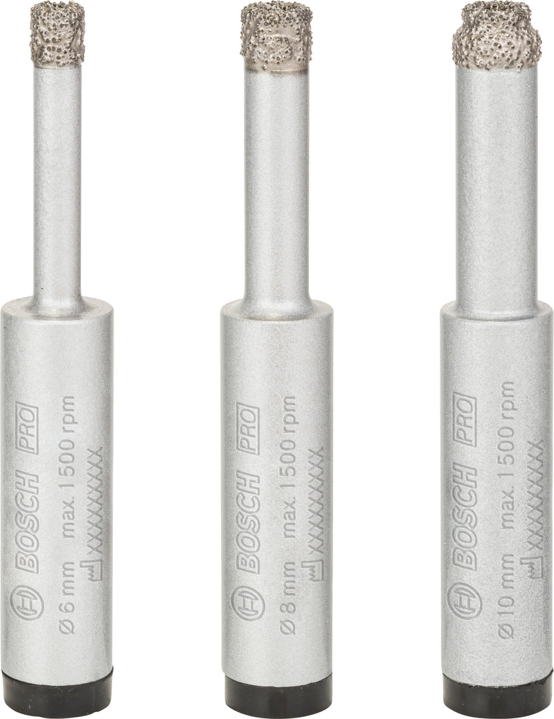 Bosch EasyDry Diamond Bit set 6, 8, 10mm