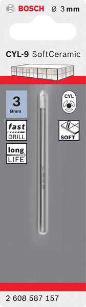 Broca para azulejos Bosch CYL-9 Cerámica, 3 x 70 mm