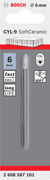 Broca Bosch para azulejos CYL-9 Cerâmica, 6 x 80 mm