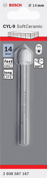 Broca para azulejos Bosch CYL-9 Cerámica, 14 x 90 mm