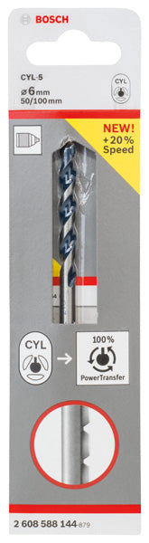 Bosch Carbide-Tipped Drill 6X50X100