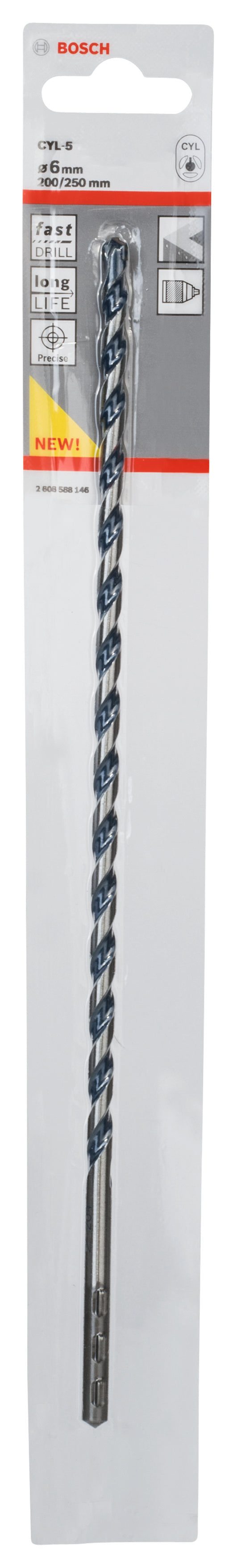 Bosch Carbide-Tipped Drill 6X200X250