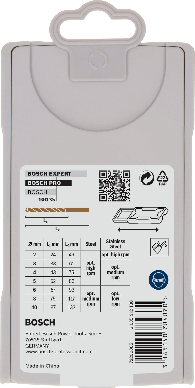 Conjunto de brocas para metal Bosch HSS-G Mini X-Line
