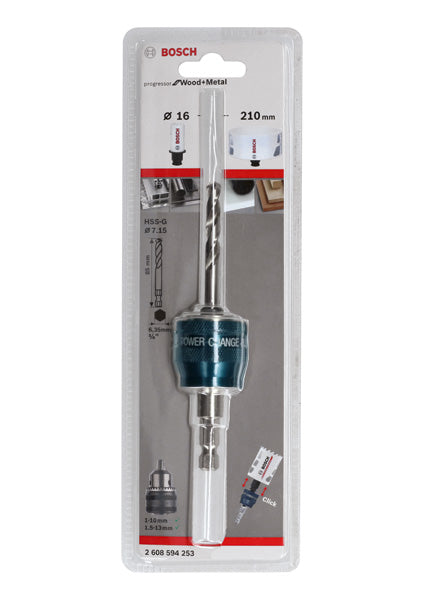 Adaptador Bosch 8,7 mm, broca HSS-G 8