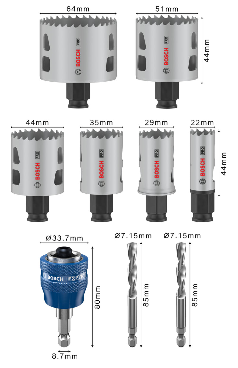 Bosch Hole Saw Set P MM B 9P Set